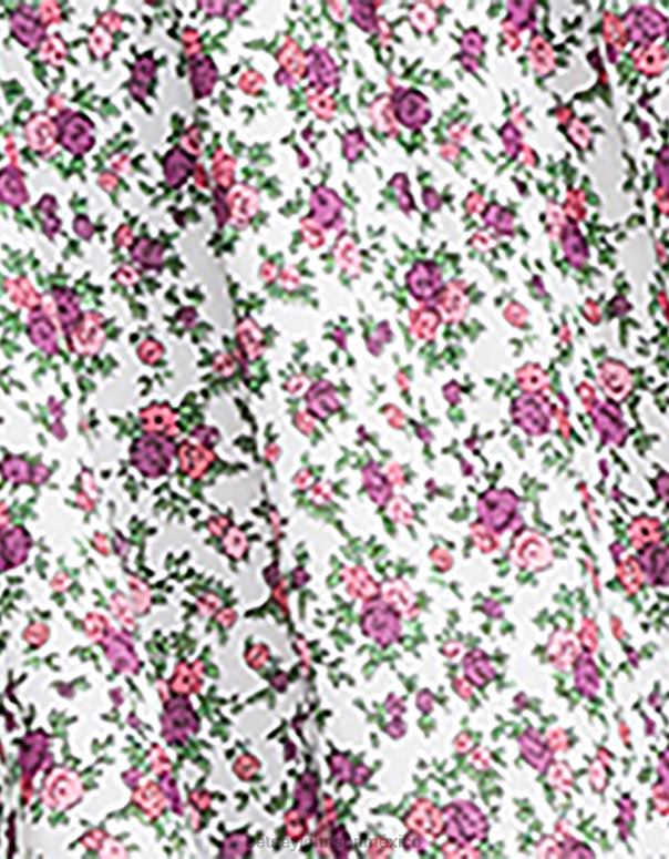 Betsey Johnson ropa mujer F00V300 mini vestido floral ditsy vintage blanco multi