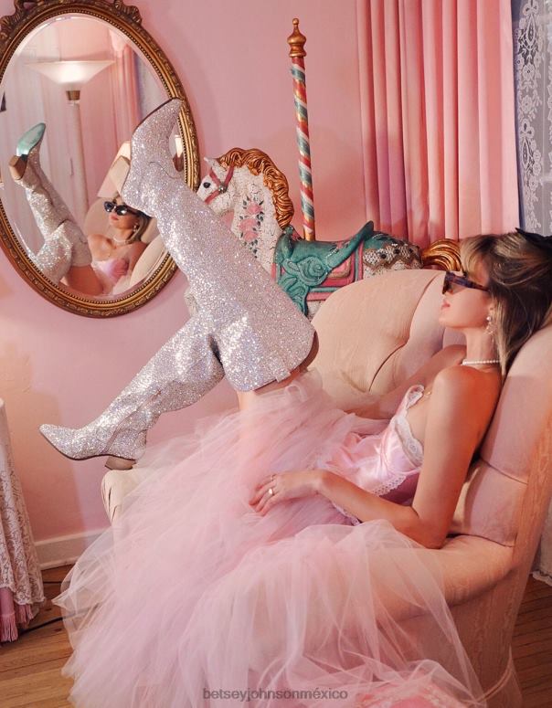 Betsey Johnson zapatos mujer F00V11 rodeo pedrería