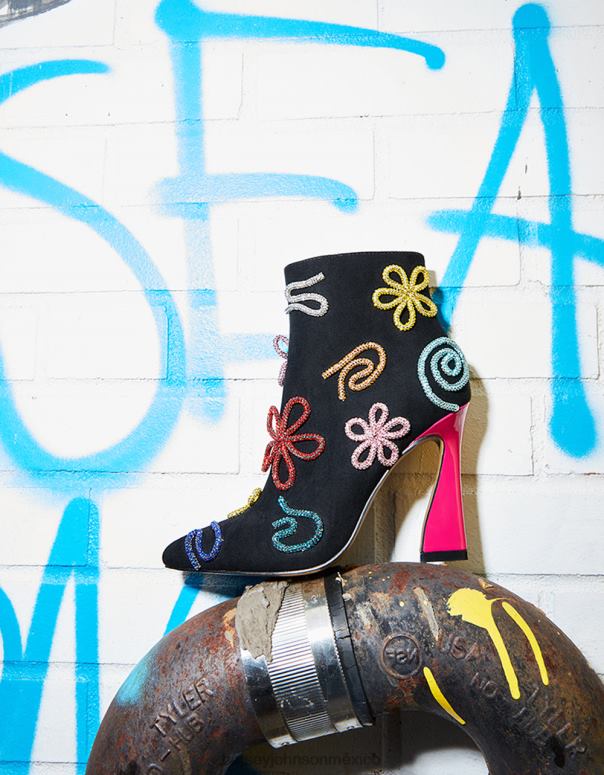 Betsey Johnson zapatos mujer F00V145 sylvia negro multi