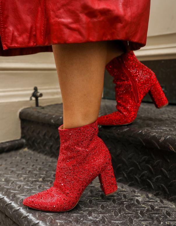 Betsey Johnson zapatos mujer F00V21 Cady rojo