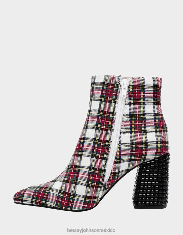 Betsey Johnson zapatos mujer F00V27 Kassie rojo blanco