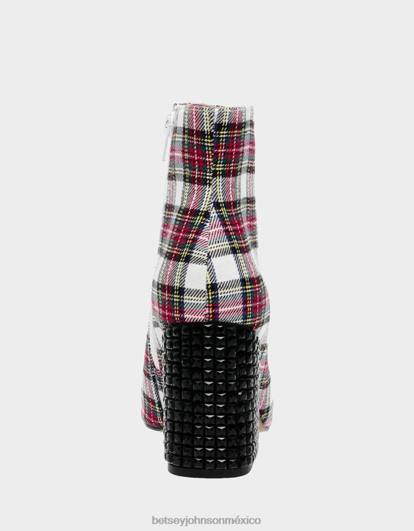 Betsey Johnson zapatos mujer F00V27 Kassie rojo blanco