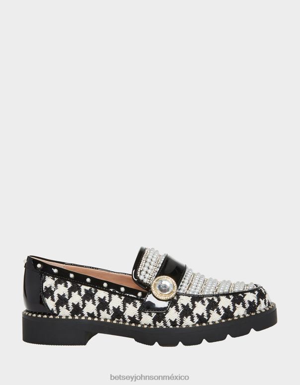 Betsey Johnson zapatos mujer F00V118 mariam blanco negro