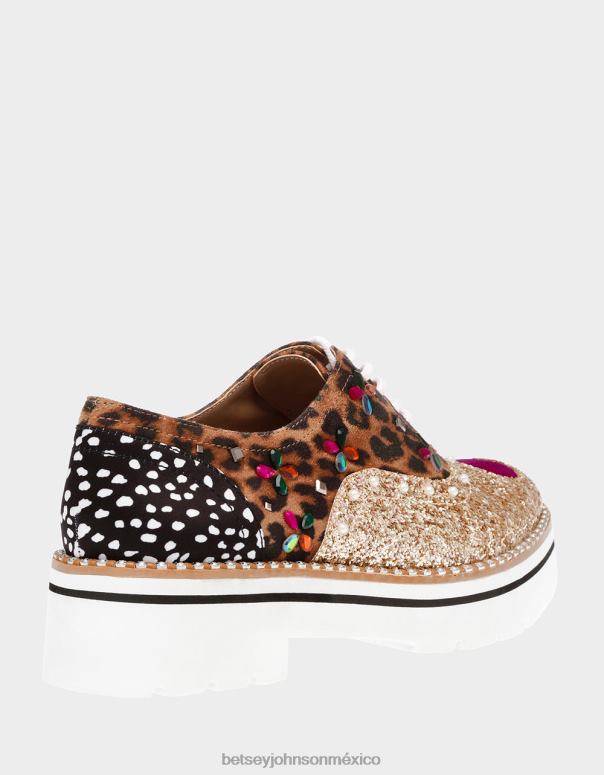 Betsey Johnson zapatos mujer F00V13 pixie oro multi