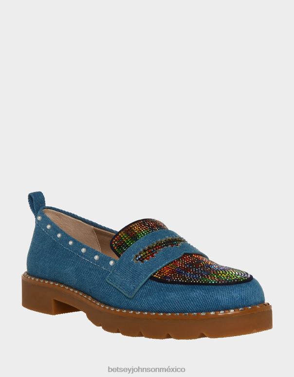 Betsey Johnson zapatos mujer F00V168 Halliee mezclilla multi