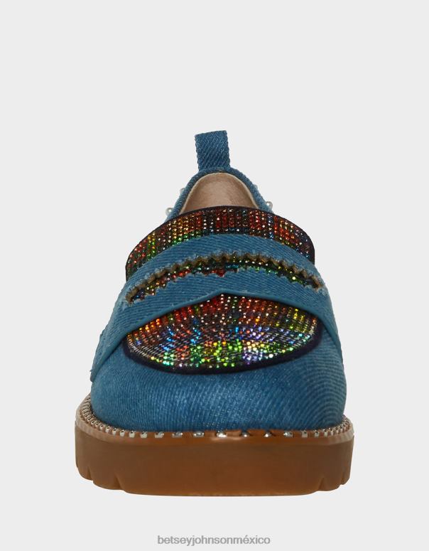 Betsey Johnson zapatos mujer F00V168 Halliee mezclilla multi
