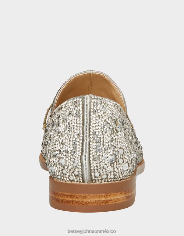 Betsey Johnson zapatos mujer F00V16 arón plata
