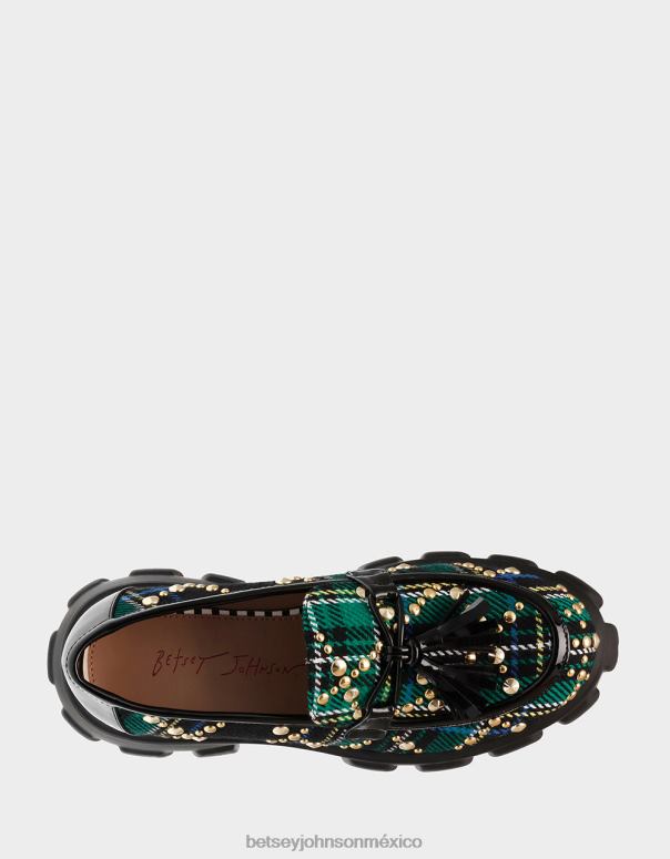 Betsey Johnson zapatos mujer F00V182 Aleah verde multi