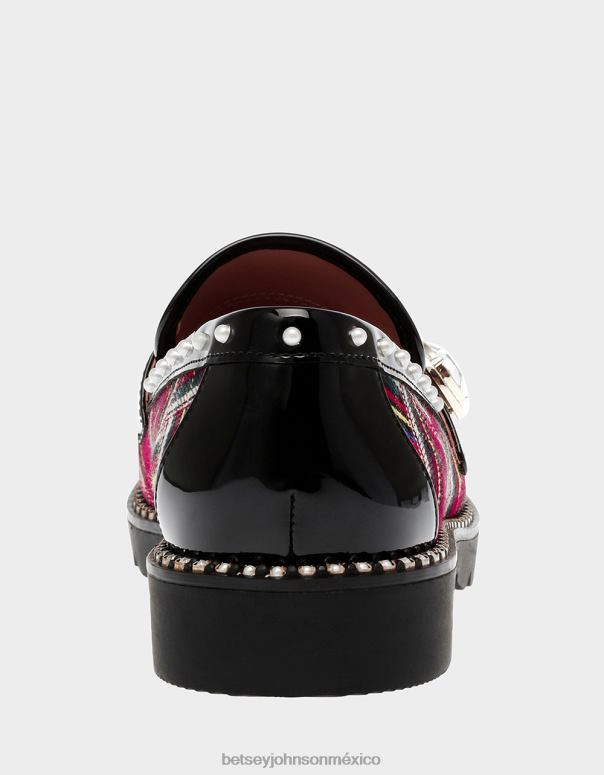 Betsey Johnson zapatos mujer F00V28 mariam cuadros rojos