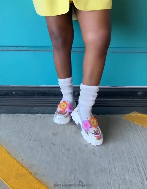 Betsey Johnson zapatos mujer F00V53 vino floral multi