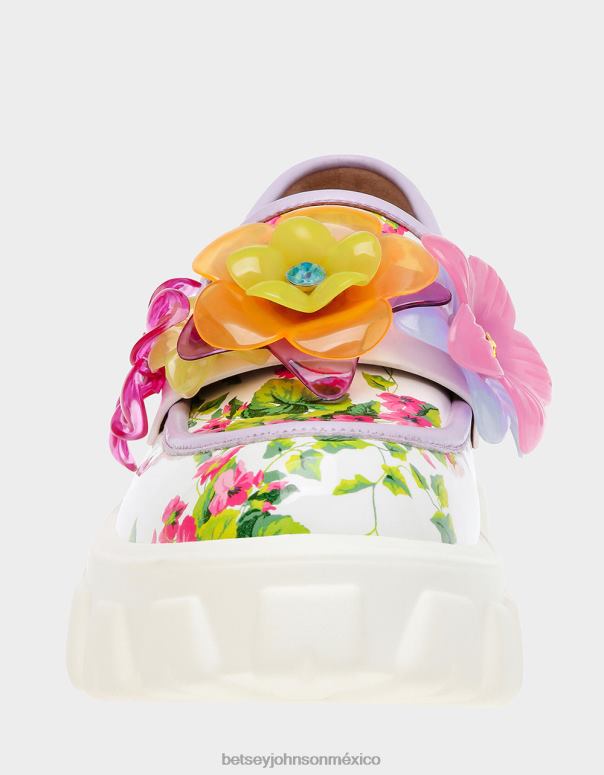 Betsey Johnson zapatos mujer F00V53 vino floral multi