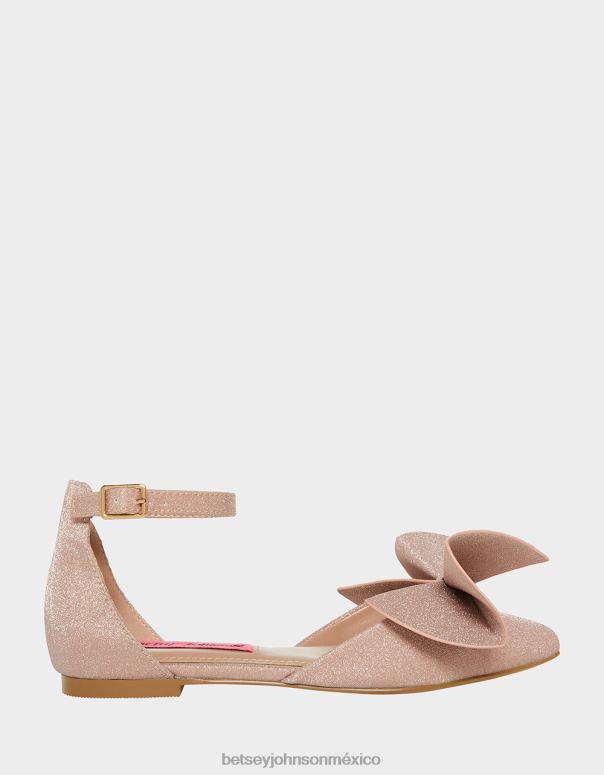 Betsey Johnson zapatos niños F00V188 noble champán