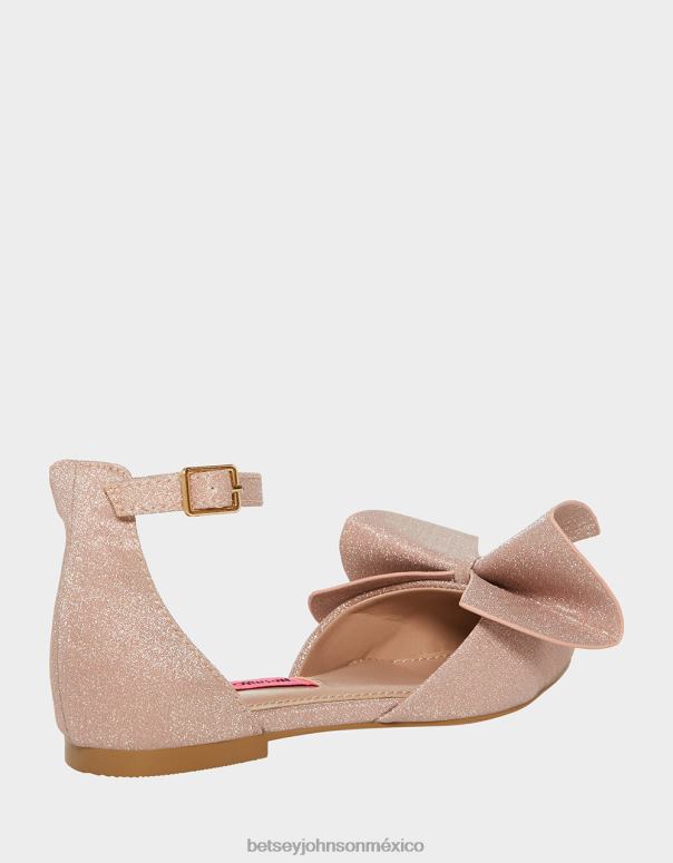 Betsey Johnson zapatos niños F00V188 noble champán