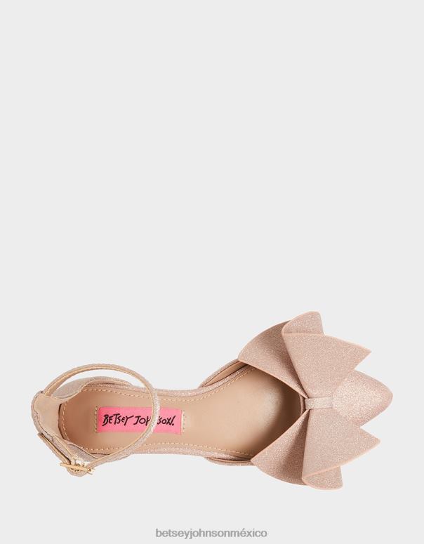 Betsey Johnson zapatos niños F00V188 noble champán