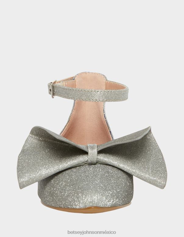 Betsey Johnson zapatos niños F00V32 noble plata