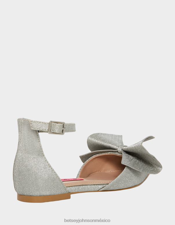 Betsey Johnson zapatos niños F00V32 noble plata