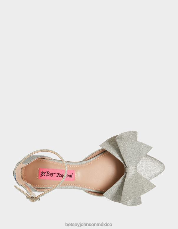 Betsey Johnson zapatos niños F00V32 noble plata