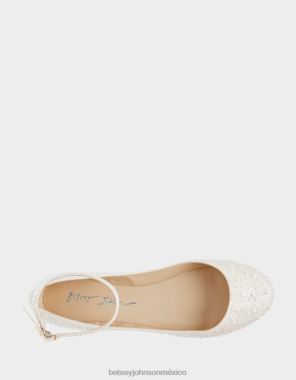 Betsey Johnson zapatos mujer F00V132 as Marfil