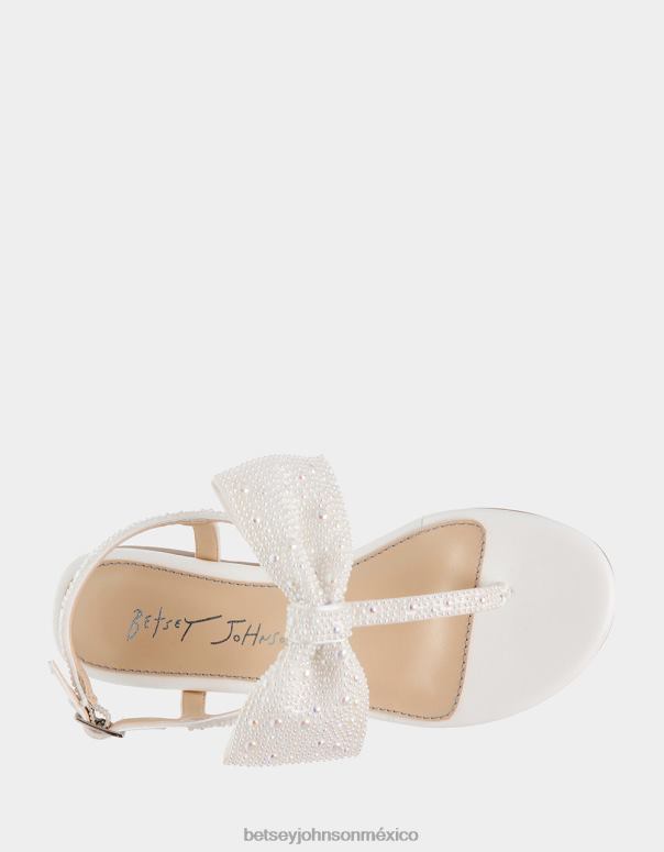Betsey Johnson zapatos niños F00V186 Sasha Marfil