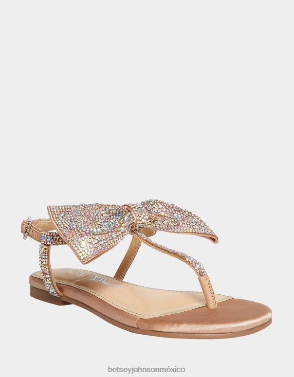 Betsey Johnson zapatos niños F00V200 Sasha champán