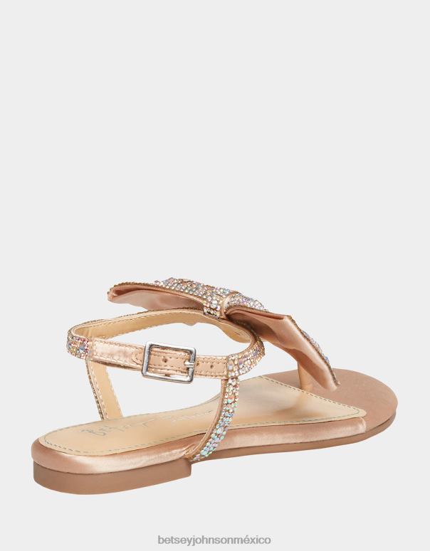 Betsey Johnson zapatos niños F00V200 Sasha champán