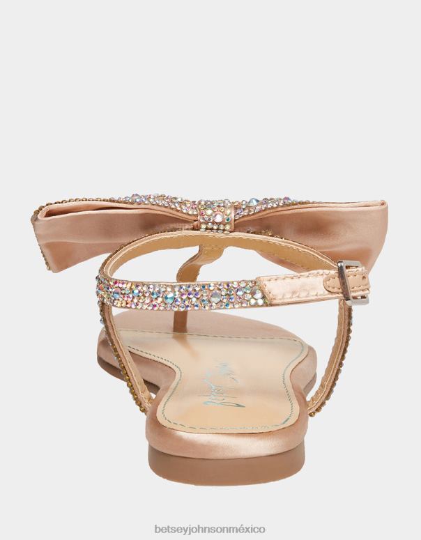 Betsey Johnson zapatos niños F00V200 Sasha champán