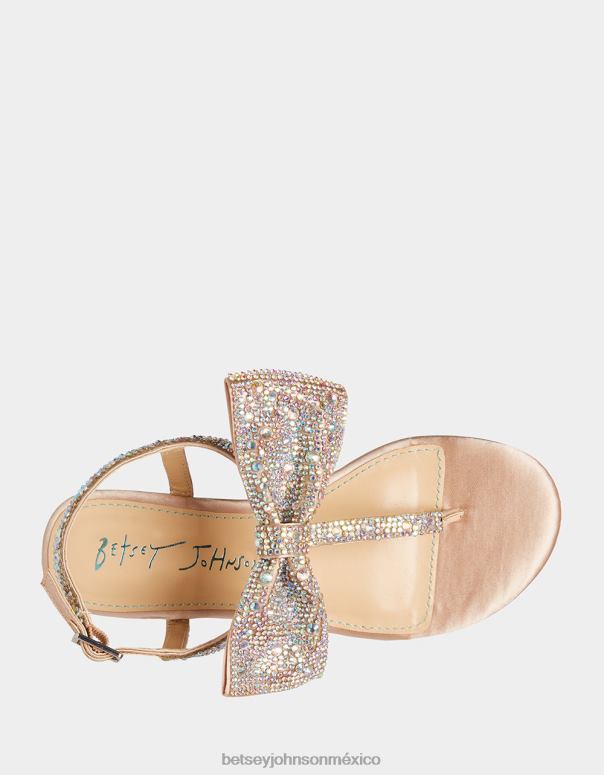Betsey Johnson zapatos niños F00V200 Sasha champán