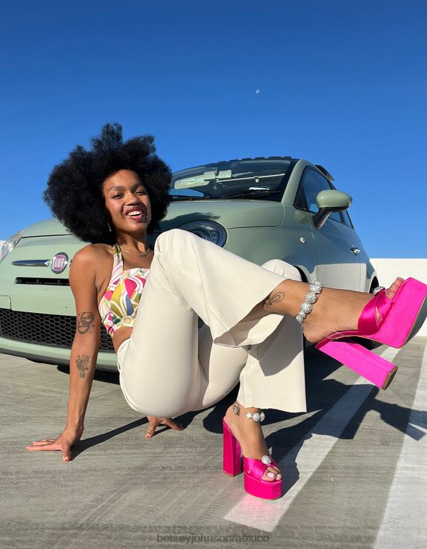 Betsey Johnson zapatos mujer F00V100 masón fucsia