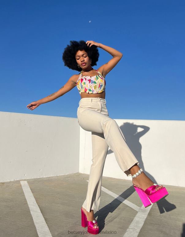 Betsey Johnson zapatos mujer F00V100 masón fucsia