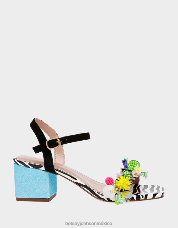 Betsey Johnson zapatos mujer F00V106 jayleene negro multi
