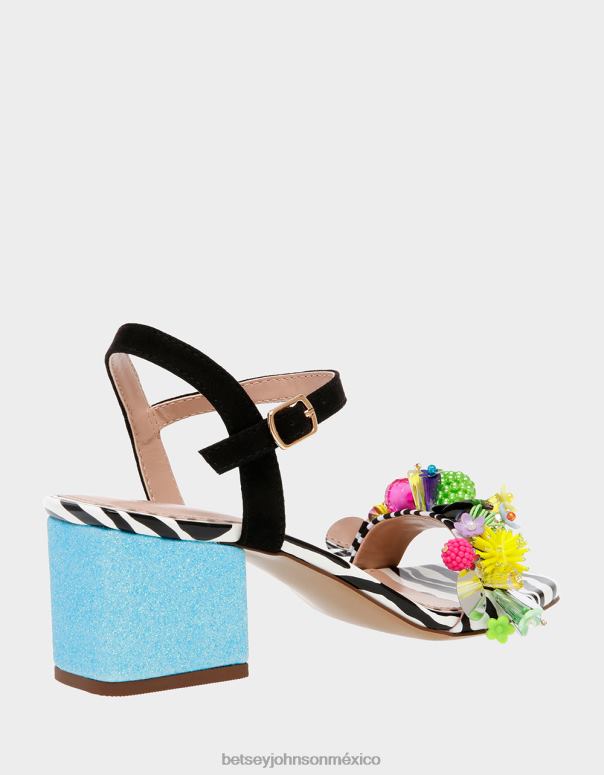 Betsey Johnson zapatos mujer F00V106 jayleene negro multi