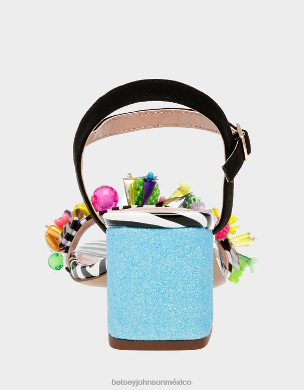 Betsey Johnson zapatos mujer F00V106 jayleene negro multi