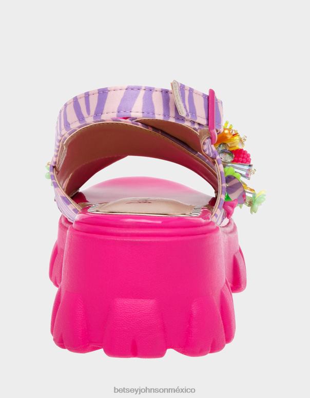 Betsey Johnson zapatos mujer F00V107 franco rosa multi