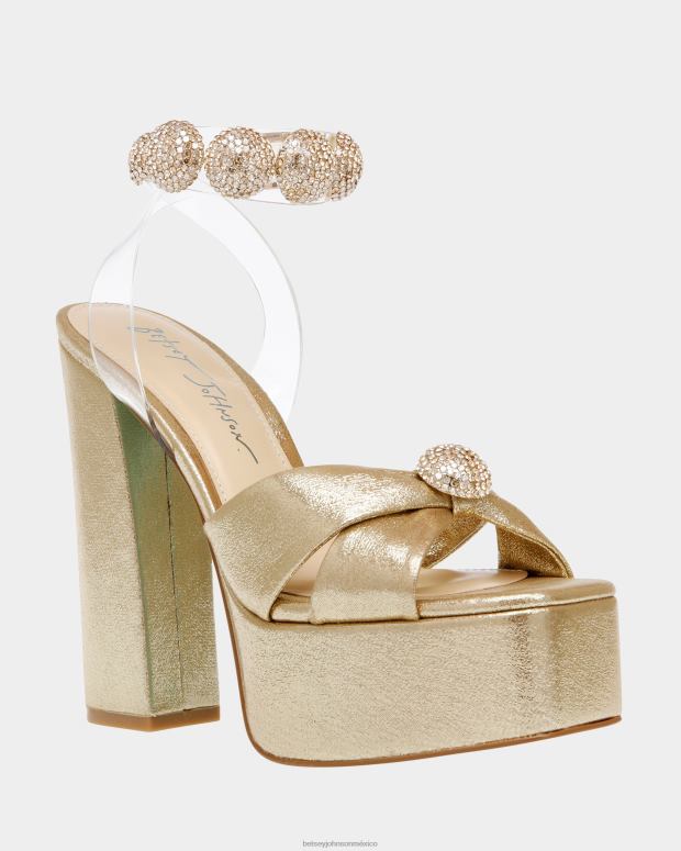 Betsey Johnson zapatos mujer F00V112 masón oro