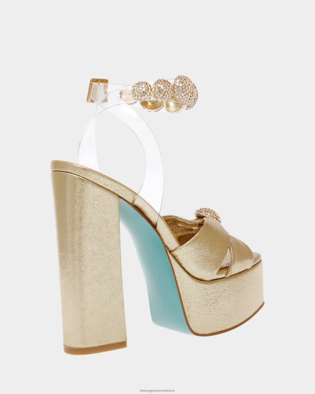 Betsey Johnson zapatos mujer F00V112 masón oro