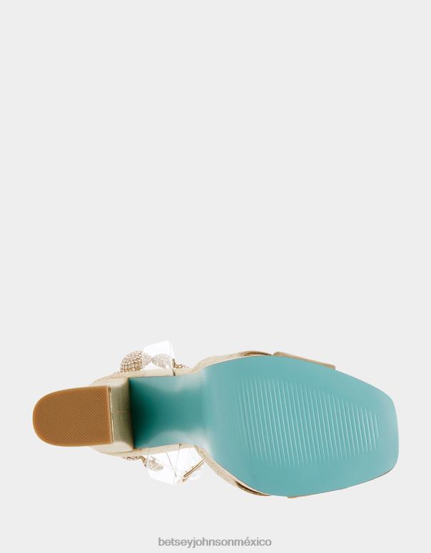 Betsey Johnson zapatos mujer F00V112 masón oro