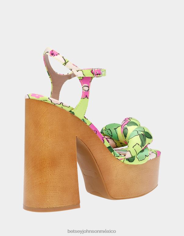 Betsey Johnson zapatos mujer F00V115 mandé multi amarillo