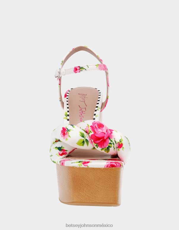 Betsey Johnson zapatos mujer F00V120 mandé multi blanco
