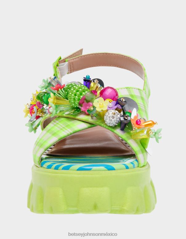 Betsey Johnson zapatos mujer F00V125 franco multi verde