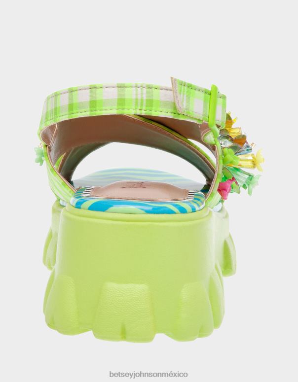 Betsey Johnson zapatos mujer F00V125 franco multi verde