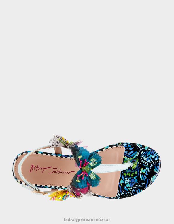 Betsey Johnson zapatos mujer F00V43 prilla multi azul