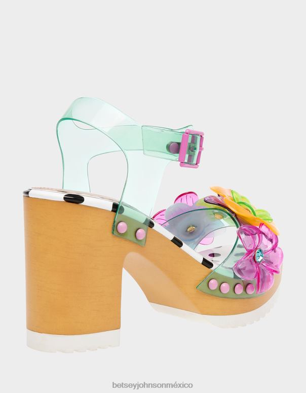 Betsey Johnson zapatos mujer F00V50 floryn verde azulado