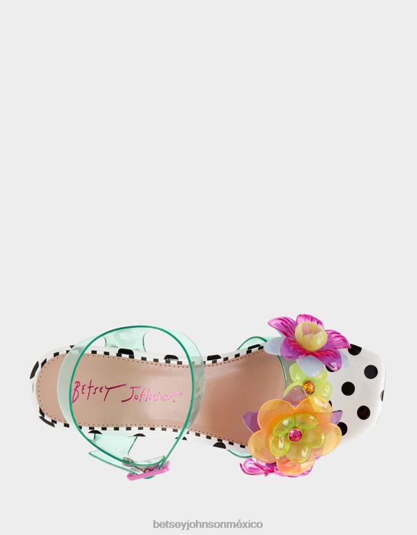 Betsey Johnson zapatos mujer F00V50 floryn verde azulado