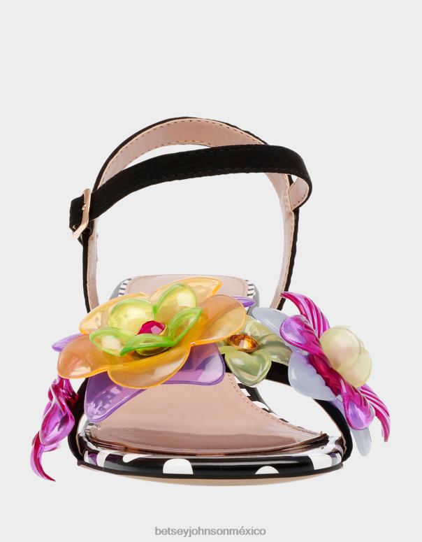 Betsey Johnson zapatos mujer F00V57 punto negro multi