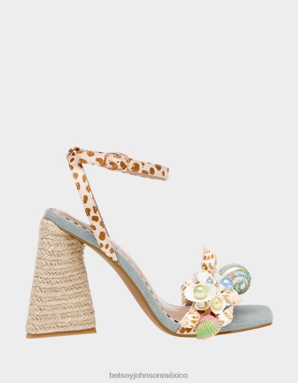 Betsey Johnson zapatos mujer F00V60 ancla leopardo multi