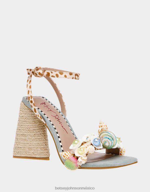 Betsey Johnson zapatos mujer F00V60 ancla leopardo multi