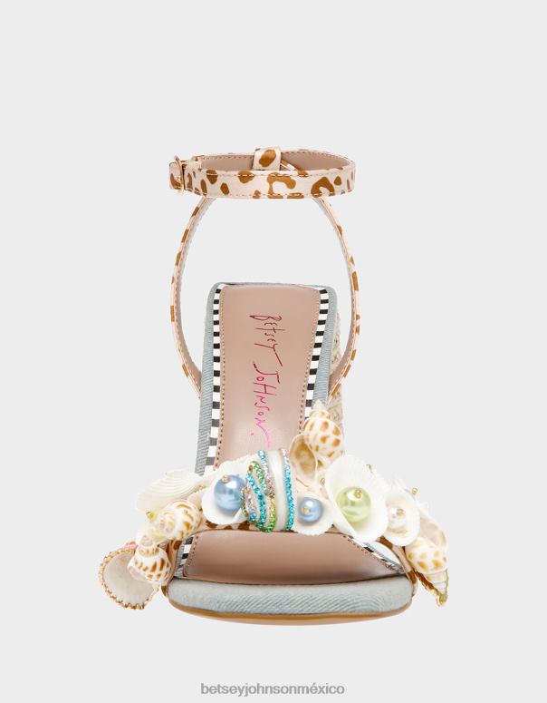 Betsey Johnson zapatos mujer F00V60 ancla leopardo multi