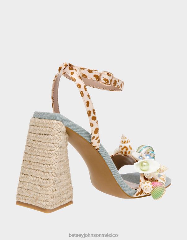Betsey Johnson zapatos mujer F00V60 ancla leopardo multi