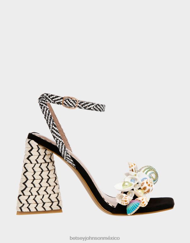 Betsey Johnson zapatos mujer F00V79 ancla negro multi