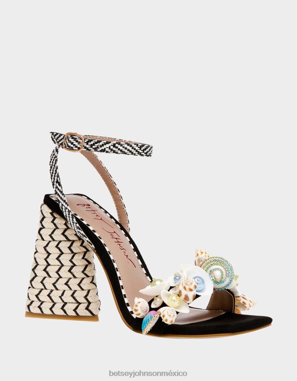 Betsey Johnson zapatos mujer F00V79 ancla negro multi